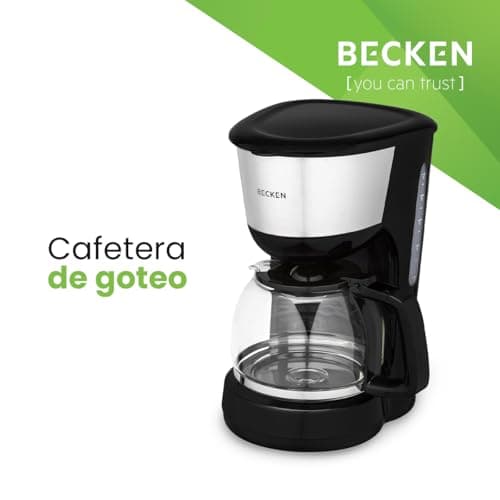 BECKEN - Coffee maker - Power 1000 W - Prepares up to 12 cups of coffee - Water level indicator - 1.25 l tank - Keep warm function