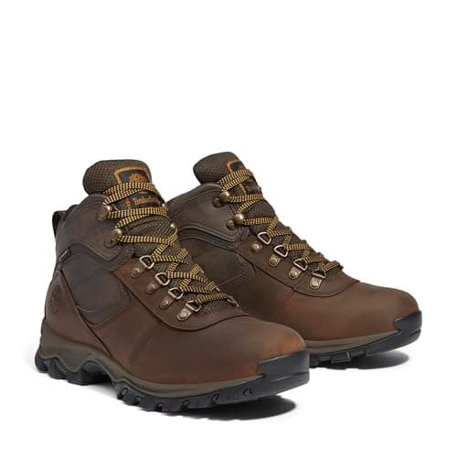 Timberland Men's Mt. Maddsen Anti-Fatigue Hiking Wateproof Leather Hiking Boot, Dark Brown Full-Grain, 10.5 Wide