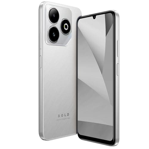 BLU Bold K12 | 2025 | Unlocked | 6.8” HD+ 120Hz Infinity Display | 50MP Main + 8MP Selfie Cameras | 128GB Internal Storage | US Version | US Warranty | Silver