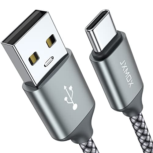 USB Type C Cable,USB A to USB C 3A Fast Charging (3.3ft 2-Pack) Braided Charge Cord Compatible with iPhone 15 16 17 Pro Max,Samsung Galaxy S10 S9 S8 Plus,Note 9 8,A11 A20 A51,LG G7 V30 V35,Moto Z2 Z3