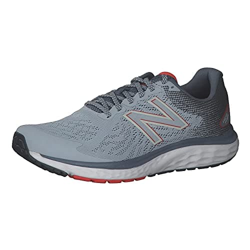 New Balance mens 680 V7 Running Shoe 10 X-Wide Grey/Ghost Pepper/Black