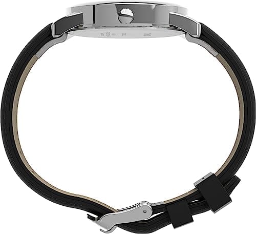 Timex T2H281 Easy Reader 35mm Black Leather Strap Watch