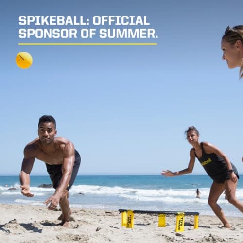 Spikeball Game Set (3 Ball Kit) - Outdoor Indoor Gift for Teens, Family - Yard, Lawn, Beach, Tailgate - Includes Playing Net, 3 Balls, Drawstring Bag, Rule Book