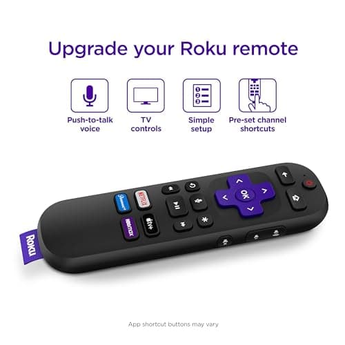 Roku Voice Remote, Replacement TV Remote Control