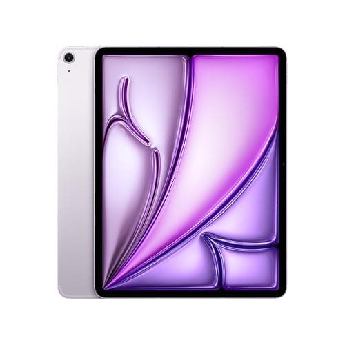 Apple iPad Air 13-inch with M3 chip: Apple Intelligence, 128 GB, 12MP Front/Back Camera, Wi-Fi 6E + 5G Cellular, Touch ID, All-Day Battery Life — Purple