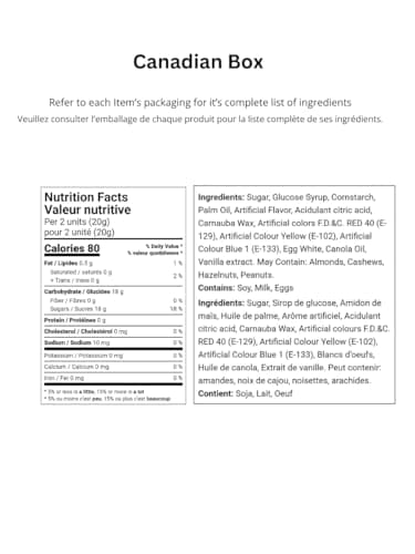 Canadian Snack Box 15 Count Variety Pack – Assorted Canadian Candy, Cookies, Popcorn, Crackers & Toffee – Full Size & Snack Size Mix – Sweet and Savoury Snack Care Package Gift Basket (Products May Vary)
