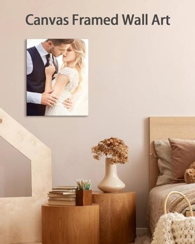 AbcCustomize Canvas Prints with Your Photos, Ship Next Day Custom Canvas Prints for Living Room, Bedroom, Home Decor, Personalized Gifts for Family, Friends, Anniversaries, Ready to Hang