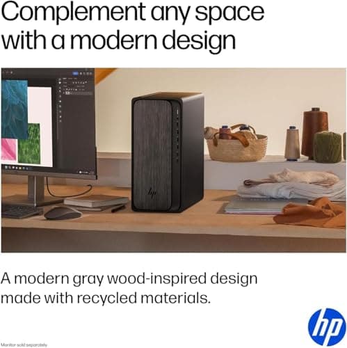 HP Secure & Productive Business Tower Desktop, AMD 8-Core Ryzen 7(Beat Intel Core i9-11900K), 16GB DDR5 RAM, 1TB Storage(512GB SSD & 500GB HDD), HDMI + DP, RJ-45, USB-C, Windows 11 Pro