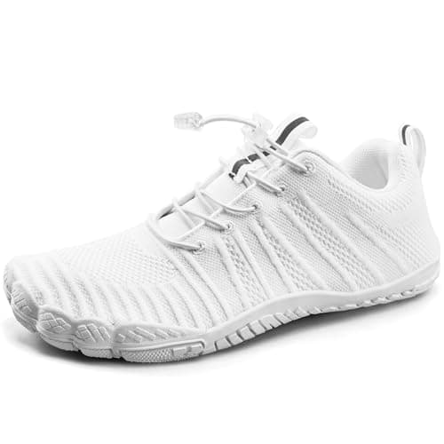 WateLves Water Shoes Men Women Barefoot Beach Aqua Socks Wide Swim Outdoor Walking Breathable Anti Slip Pool Shoes for Hiking Kayaking Diving Surfing (A-White, 41)