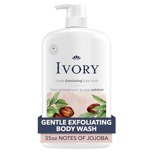 Ivory Gentle Exfoliating Body Wash, Notes of Jojoba Scent, 1.03 L