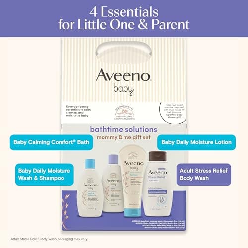 Aveeno Baby Daily Bath Time Solutions Gift Set To Prevent Dry Skin