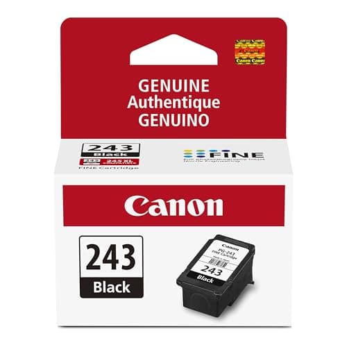 Canon PG-243 Black Ink Cartridge Compatible to Printer iP2820 MX492, MG2420, MG2520, MG2920, MG2922, MG2924 MG3020, MG2525, TS3120, TS302, TS202 and TR4520