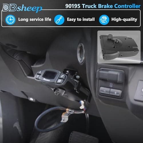 DBsheep 90195 P3 Electric Trailer Brake Controller Replacement Tekonsha 90195 Fits for Ford Gm Chevy Dodge Ram Toyota Jeep SUV Trucks,Universal Proportional Brake Controller