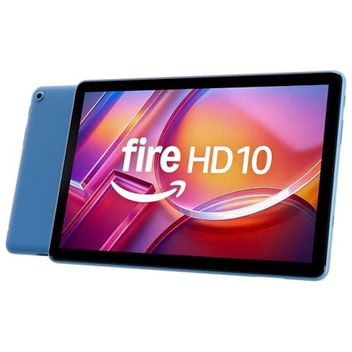 Amazon Fire HD 10 tablet (newest model), built for relaxation, 10.1" vibrant Full HD screen, octa-core processor, 3 GB RAM, 64 GB, Ocean