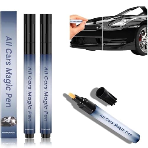 All Cars Magic Pen, Car Scratch Remover, 2 PACKS Magic Car Scratch Removal Pen, Lightweight and Fast,Long-Lasting,Black Car Paint Scratch Repair