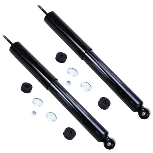 Detroit Axle - Front and Rear Shock Absorbers for 2007-2017 Jeep Wrangler, 2018 Wrangler JK 4 Complete Shock Absorber Assembly 2008 2009 2010 2011 2012 2013 2014 2015 2016 Replacement