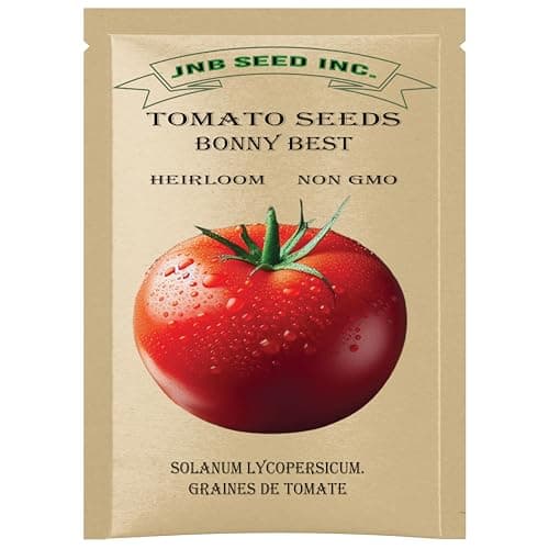 6-Variety Heirloom Tomato Seed Pack 300+ Seeds (50 Seeds Per Pack) Non-GMO Heritage Seeds for Cherokee Purple, Bonny Best, Roma VF, Red Cherry Large, Brandywine Pink & Golden Jubilee Tomatoes