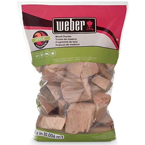 Weber 17139 Apple Wood Chunks, 350 cu. in. (0.006 Cubic Meter)