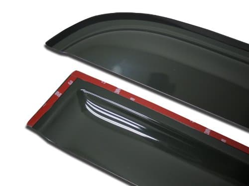 Tuningpros WV-740 Outside Mount Window Visor Deflector Rain Guard Dark Smoke 2-pc Set, Compatible with 2003-2008 Subaru Forester