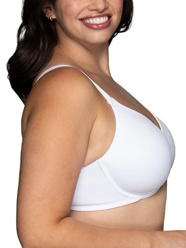 Vanity Fair Women's Beauty Back Smoothing Minimizer Bra, Minimizes Bust Line up to 1.5", Non Padded Cups up to H - Star White, 32DDD