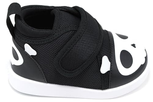 ikiki Squeaky Shoes for Toddlers with On/Off Squeaker Switch - Version 2-2025, Black Skull V2, 5 Toddler