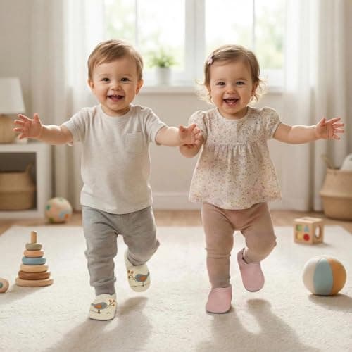 Yalion Soft Sole Leather Baby Shoes First Walking Slippers Cartoon Birds Toddler Infant Shoes(12-18 Months,White)