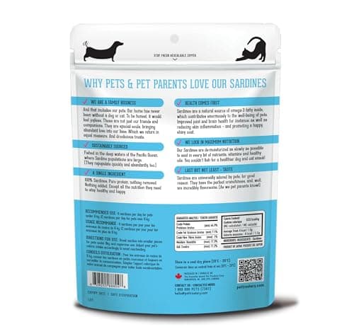 The Granville Island Pet Treatery Sardines for Dogs & Sardines for Cats (90g, Pack of 1) - Dehydrated Single Ingredient Dog Treats - All Natural Dog Treats, Grain Free – Dog Training Treats