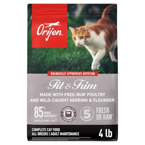 ORIJEN Fit & Trim Grain Free High Protein Premium Dry Cat Food 4lb Bag