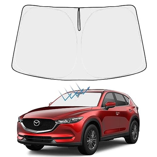 Proadsy Front Windshield Sun Shade Foldable Sunshade Protector Sun Visor Custom Fit 2020-2025 CX-30 CX30 SUV Accessories 2025 Upgrade