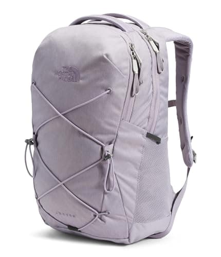 THE NORTH FACE Women's Jester Everyday Laptop Backpack | Commuter Travel Bag with Laptop Sleeve, Water Repellent Finish, Minimal Grey Dark Heather/Minimal Grey-NPF, One Size
