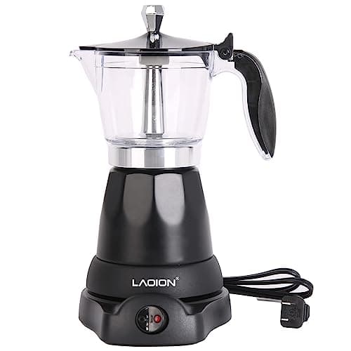 LAOION Cuban Coffee Maker, 6 or 3cup Electric Espresso Coffee Maker