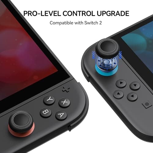 NEWDERY Replacement Thumb Grips for Nintendo Switch 2 Joy-Con