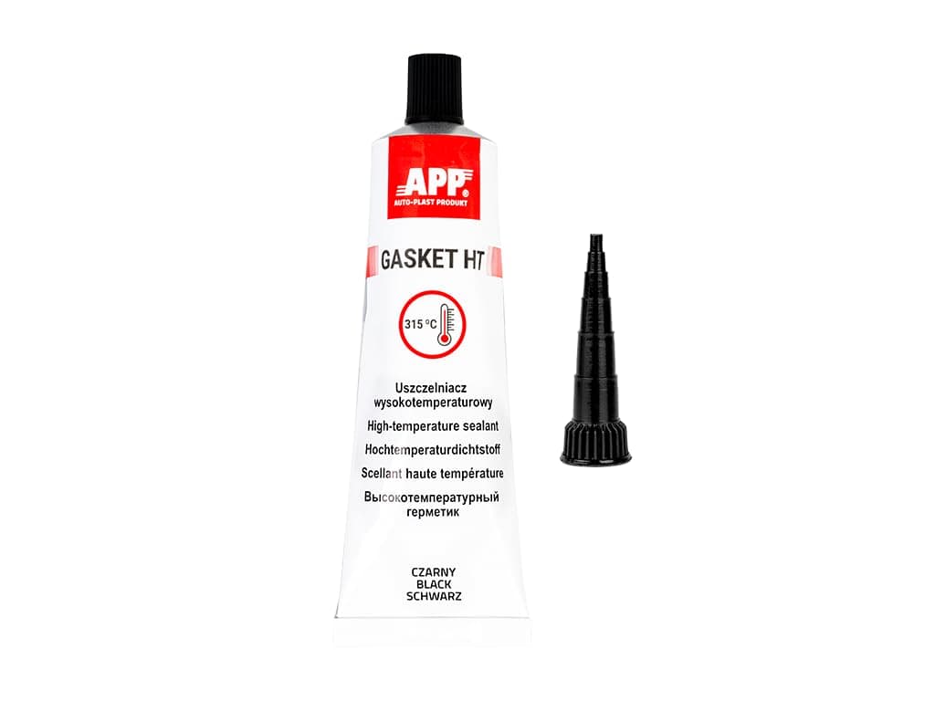 App Gasket HT – Pasta de Juntas Motor | Silicona Alta Temperatura Negra -60°C/+315°C | Masilla refractaria y sellante Resiste