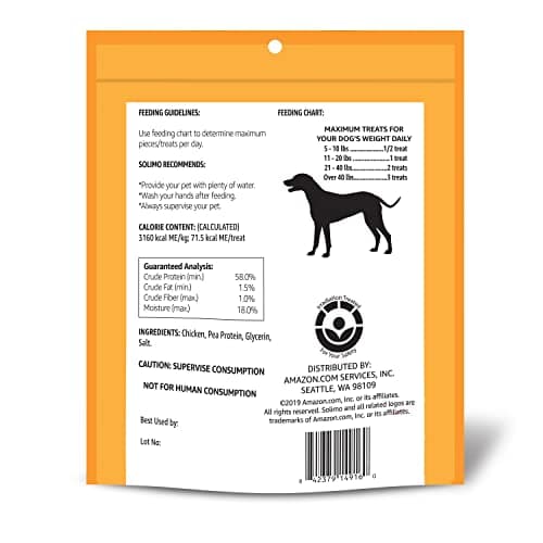 Amazon Brand - Solimo Chicken Jerky Dog Treats, 2 pounds (Packaging May