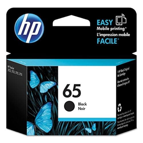 Original HP 65 Black Ink Cartridge | Works with HP AMP 100 HP DeskJet 2600 3700 HP Envy 5000 | Eligible for Instant Ink, Standard Yield, Standard Yield Ink Cartridge