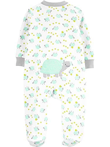Simple Joys by Carter's Baby Neutral 2-Pack Cotton Footed Sleep and Play, Bear Hugs, Newborn