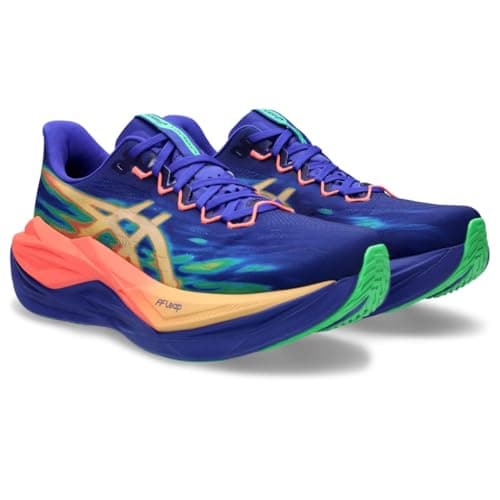 ASICS Unisex SUPERBLAST 3 Running Shoes, 10M / 11.5W, Cobalt Burst/Light Orange