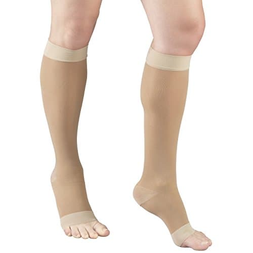 Truform 1772, Women's Compression Stockings,Sheer, Knee High, Open Toe, 15-20 mmHg, Medium, Nude - 0.25 pound (1772ND-M)