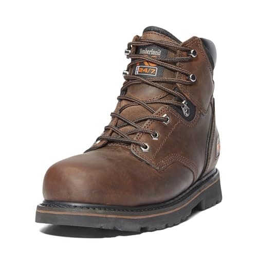 Timberland PRO Men's Pit Boss 6 Inch Steel Safety Toe Industrial Work Boot, Brown-2024 New, 11.5 Wide