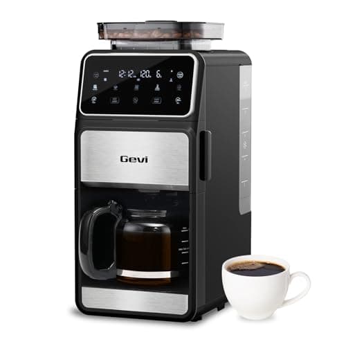 Gevi 10-Cup Grind & Brew Drip Coffee Maker with Built-In Burr Grinder