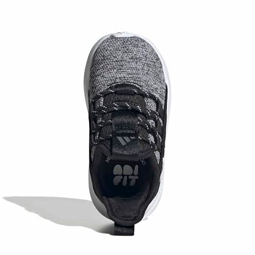 adidas Unisex-Baby Lite Racer Adapt 8.0, BlackBlackWhite, 8