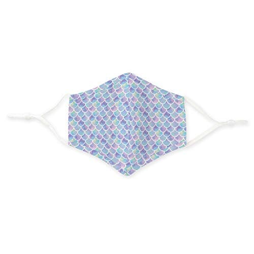 Weddingstar 3-Ply Adult Washable Cloth Face Mask Reusable and Adjustable with Filter Pocket - Mermaid Scale