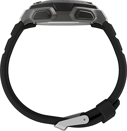 Timex Men's Ironman Triathlon Classic 30 38mm Watch – Gray & Black Case Orange Accents with Black Resin Strap