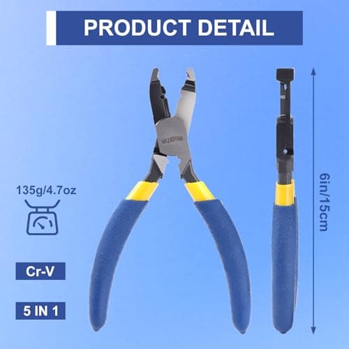 VAZIOYAR Multi-Function Screw Extractor Pliers, Non-Slip Screw Removal Tool, Extracts Stripped, Broken, Rusted Screws, Screw Pliers for Tightening, Loosening and Gripping Nuts and Bolts,Wire pliers