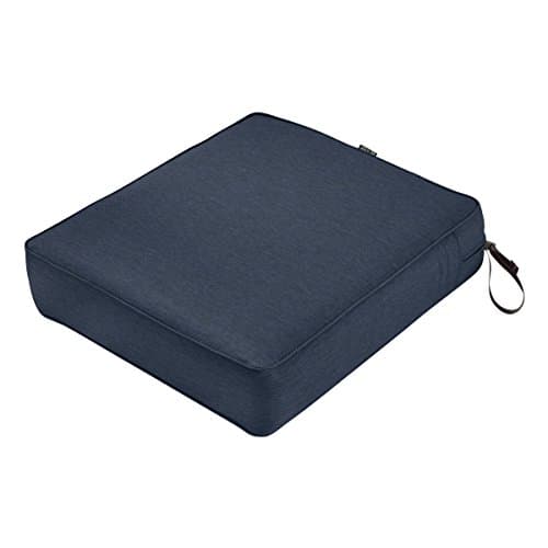 Classic Accessories Montlake Patio Fade Safe Seat Cushion, Heather Indigo 23" Wx25 Dx5 T