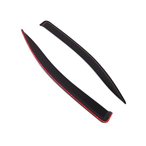 TuningPros Outside Mount Window Vent Visors Rain Guards Compatible with Nissan NV200 2010-2017 | Side Window Wind Deflectors Rain Shields | Smoke Tinted, 2 Pcs Set, DGWV-839