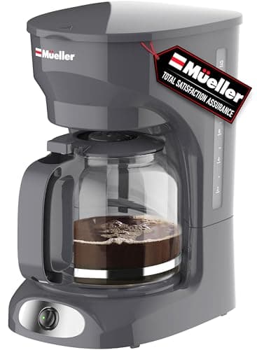 MUELLER HOME 12-Cup Drip Coffee Maker, Gray