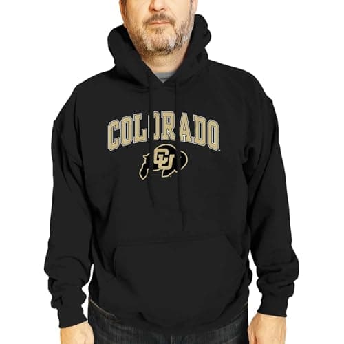 Campus Colors Colorado Buffaloes Arch & Logo Gameday Hoodie - Black Medium