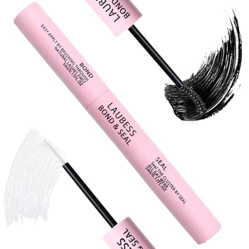 Lash Bond and Seal Eyelash Glue Lash Glue Waterproof Lash Cluster Glue LAUBESS Eyelash Bond and Seal Long Lasting 10ml