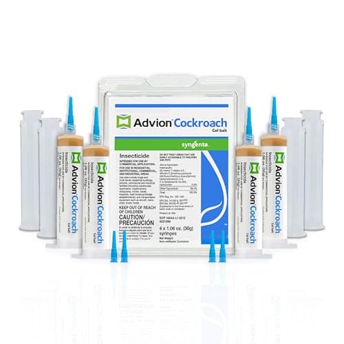 advion 383920 4 Tubes and 4 Plungers Cockroach German Roach Pest Control Inse, Brown